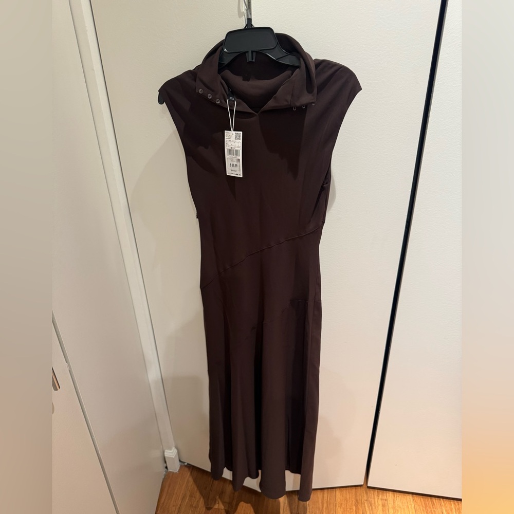 NWT Mango A Line Turtleneck Dress - Picture 4 of 6